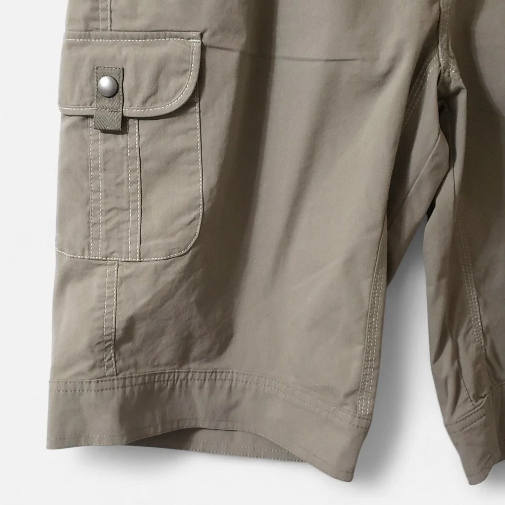 NWT Kuhl Anika Short 11" Tufflex Kuhlcurve Cargo Hiking Shorts Brown Womens 14 - Picture 3 of 12